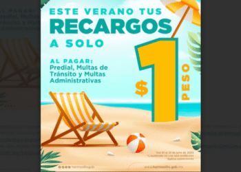 Invita Tesorería Municipal a aprovechar la promoción de pago de recargos a un peso hasta el 31 de julio