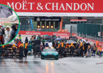 F1: Gran Premio de Bélgica sufre bandera roja antes de iniciar la carrera; conoce la terrible razón