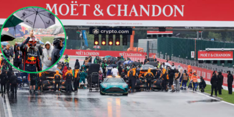 F1: Gran Premio de Bélgica sufre bandera roja antes de iniciar la carrera; conoce la terrible razón