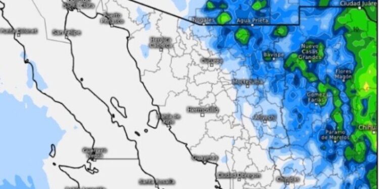 Se esperan lluvias de ligeras a moderadas sobre los municipios del noroeste