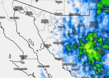 Lluvias fuertes, con acumulados de 50 a 75mm, se esperan hoy