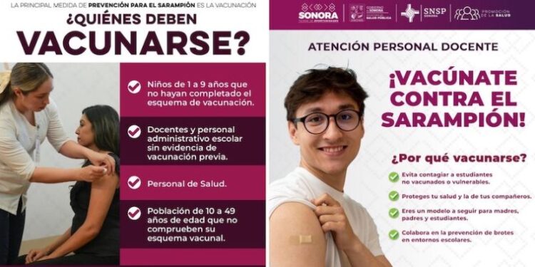 Garantiza Gobierno de Sonora abasto suficiente de la vacuna triple viral