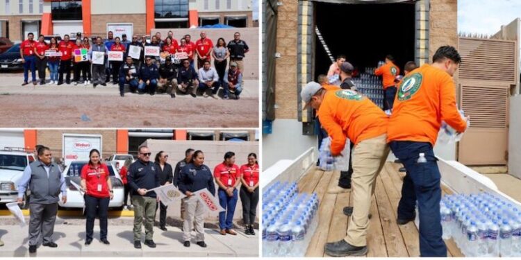 Entregan 14 mil litros de agua para combatir altas temperaturas en Nogales