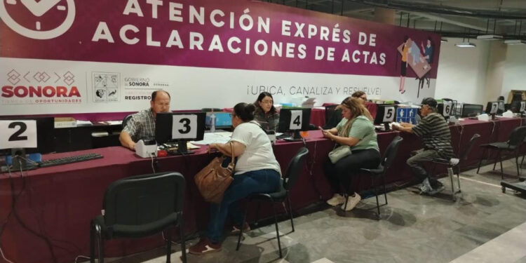 Mantendrá disponibles Gobierno de Sonora servicios del Registro Civil durante vacaciones de verano