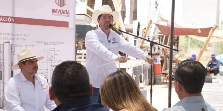 INICIA PERFORACIÓN DEL POZO “ESTADIO” PARA MEJORAR SUMINISTRO DE AGUA EN EL PONIENTE DE NAVOJOA