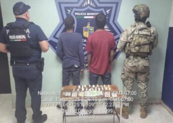 Detiene policía municipal a 4 personas por el probable delito contra la salud