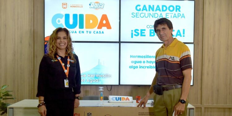 Reconoce Agua de Hermosillo a segundo ganador del concurso “Se Busca”