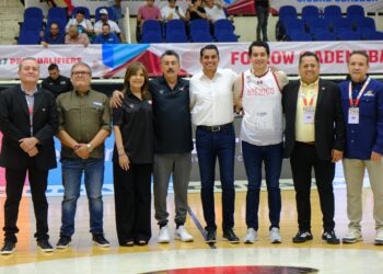 INAUGURA JAVIER LAMARQUE TORNEO “FIBA WORLD CUP PREQUALIFIERS CAJEME 2025”