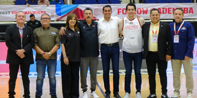 INAUGURA JAVIER LAMARQUE TORNEO “FIBA WORLD CUP PREQUALIFIERS CAJEME 2025”