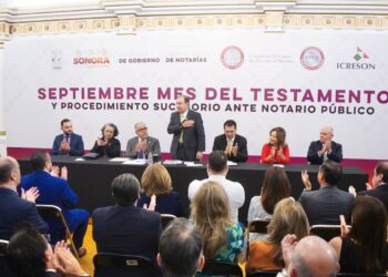 Gobernador Durazo arranca Mes del Testamento con beneficios y descuentos para personal de seguridad, salud y familias