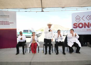 Gobernador Durazo fortalece atención médica en todo el estado con entrega de 231 vehículos y ambulancias de IMSS-Bienestar