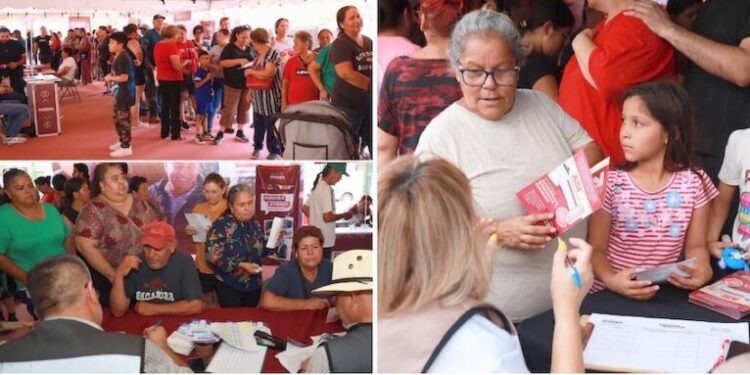 Acercan beneficios de “Sonora Atiende” a familias de la colonia Norberto Ortega