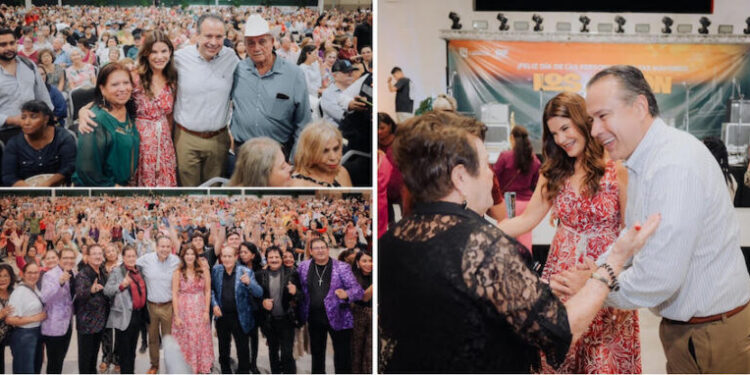 Celebran Patty Ruibal y Toño Astiazarán con más de tres mil adultos mayores con gran concierto de Los Apson
