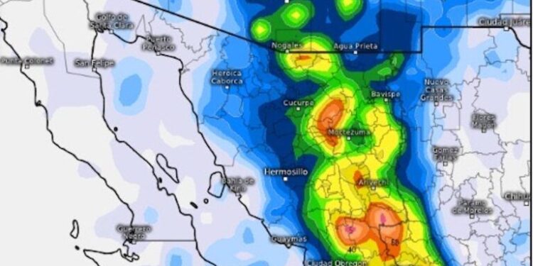 Podrían presentarse lluvias el fin de semana, en Sonora