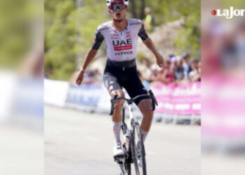Isaac del Toro, fuera del ‘Top Ten’ en segunda etapa de la Vuelta a Burgos