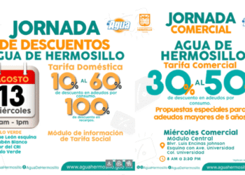 Realizará Agua de Hermosillo Tres Jornadas de Descuentos este miércoles 13