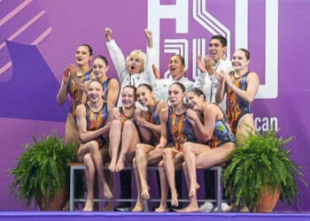 México logra oro en equipo mixto de natación artística en los Juegos Panamericanos Junior 2025