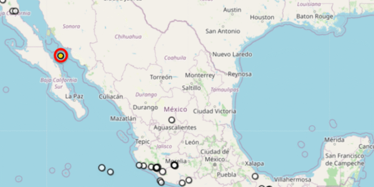 Temblor de 3.3 grados en Guaymas