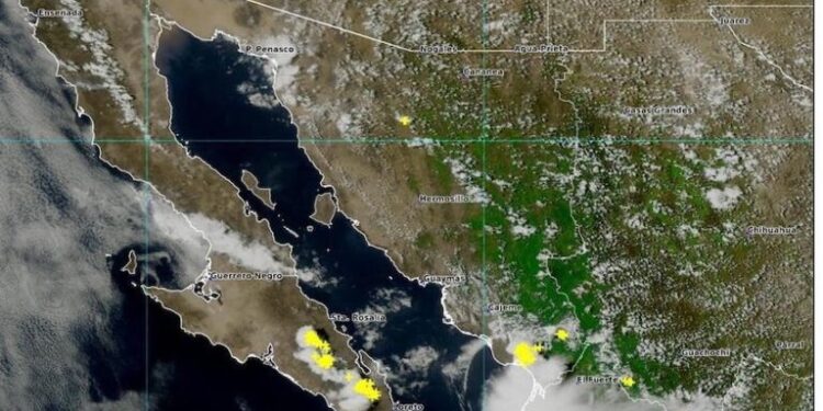 Se esperan esta tarde lluvias puntuales fuertes en municipios costeros del sur del estado