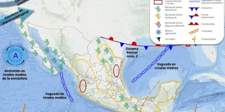 Un frente frío se aproximará a la frontera noroeste de Sonora, el fin de semana