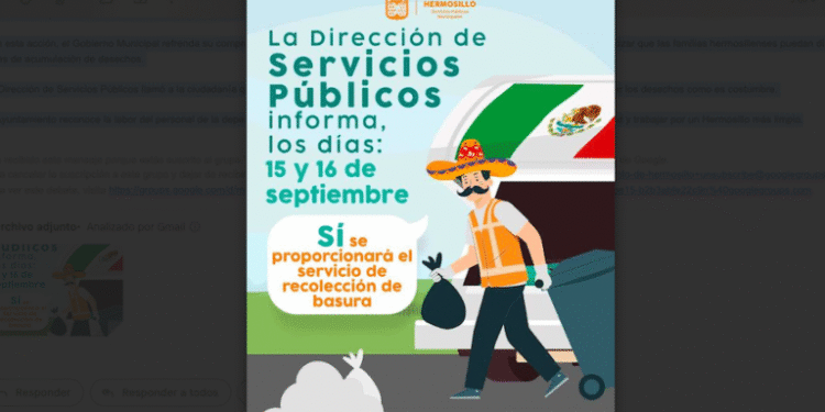 Servicios Públicos garantizará la recolección de basura durante las Fiestas Patrias