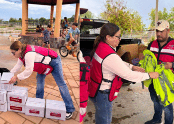 Lleva DIF despensas y útiles escolares al valle de Guaymas.