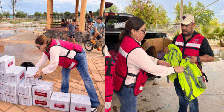 Lleva DIF despensas y útiles escolares al valle de Guaymas.
