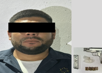 Policía Estatal del Gobierno de Sonora incauta arma de fuego a detenido en Hermosillo