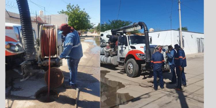 Agua de Hermosillo refuerza operativo para atender afectaciones en líneas sanitarias tras lluvias