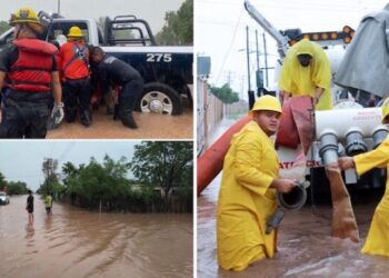 Atiende Gobierno de Sonora afectaciones por el paso de lluvias muy intensas, derivadas del ciclón Lorena