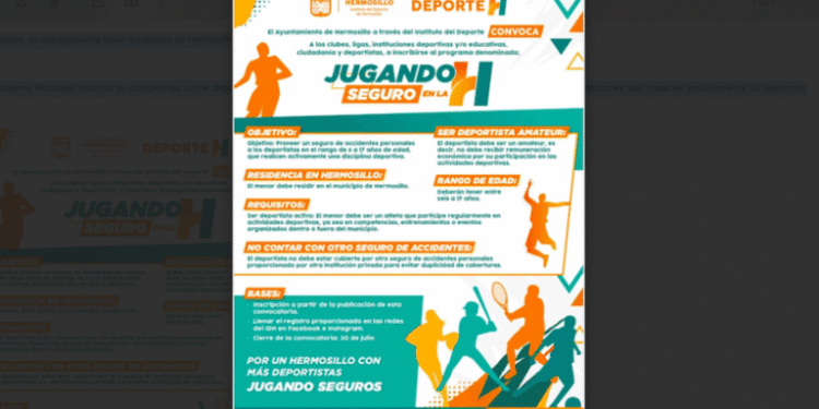 Continúa abierta la convocatoria de Jugando Seguro en La H para deportistas en Hermosillo