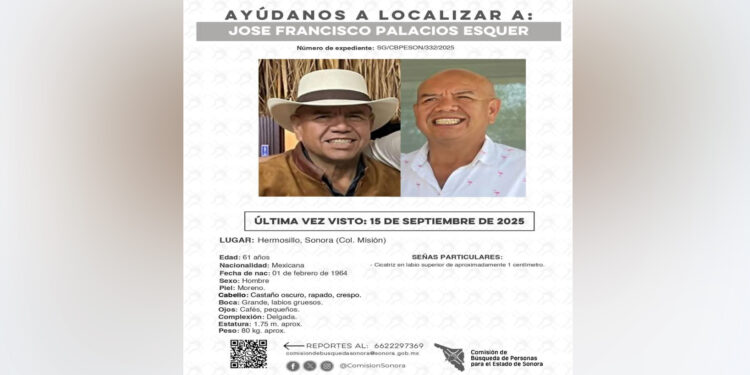 Desaparece ex secretario del Ayuntamiento de Empalme