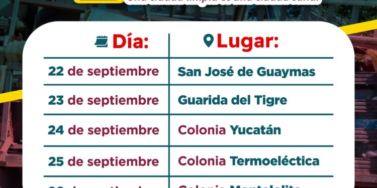 A participar en la Jornada de descacharre  invita el Ayuntamiento de Guaymas