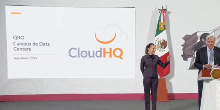 Anuncia CloudHQ inversión de 4.8 mmdd para México; abrirá ‘nueva ruta económica’, afirma Sheinbaum