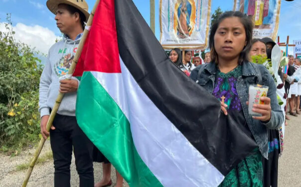Chiapas: marchan miles “por la paz en Palestina y contra el exterminio”