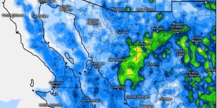 Monzón mexicano continuará aportando lluvias a Sonora