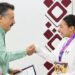 RECONOCE JAVIER LAMARQUE A LA ATLETA ANA CAROLINA HERRERA POR OBTENER MEDALLA DE ORO EN LOS JUEGOS PANAMERICANOS JUVENILES