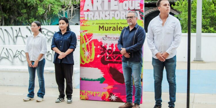 Participa el Ayuntamiento de Guaymas en la Segunda Jornada Nacional de Tequios y Murales por la paz y contra las adicciones “Arte que transforma
