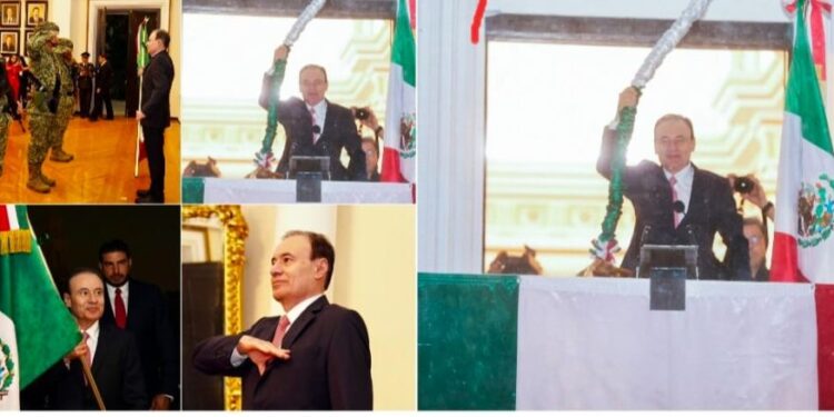 Con patriotismo, orgullo y celebración, Gobernador Durazo encabeza ceremonia de 215 Aniversario del Grito de Independencia