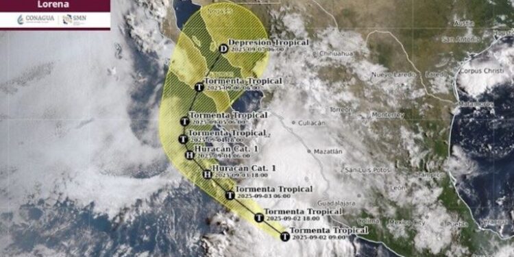 Alertan por efectos de la Tormenta Tropical Lorena