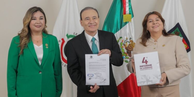 El Congreso de Sonora recibe el Cuarto Informe de Gobierno