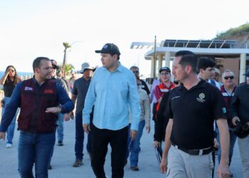 Gobierno de Sonora realiza recorridos para evaluar daños en Guaymas por lluvias intensas