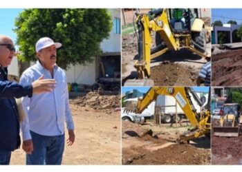 SUPERVISA JAVIER LAMARQUE OBRA DE INFRAESTRUCTURA VIAL E HIDROSANITARIA AL SUR DE LA CIUDAD