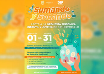 Invitan Tesorería Municipal y DIF Hermosillo unirse al reto para apoyar a la Orquesta Sinfónica Infantil y Juvenil