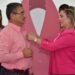 “Sigamos haciendo ruido contra el cáncer de mama”: Gaxiola de Elías en imposición de lazo rosa