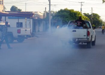 Intensifican campaña de fumigación contra el dengue