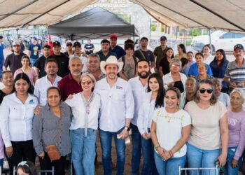 Gobierno de Sonora entrega obra de conducción de drenaje sanitario en Quiriego