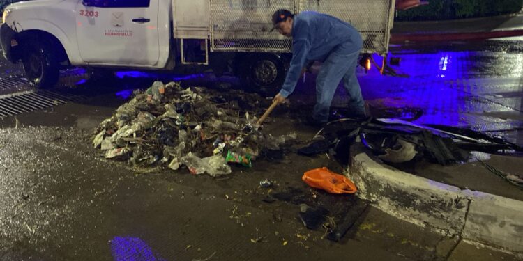 Trabajo preventivo del Ayuntamiento de Hermosillo permitió mitigar daños por lluvias