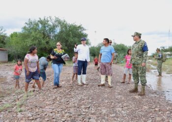 Supervisa Gobernador Durazo comunidades afectadas por tormenta tropical Raymond y garantiza apoyos a familias