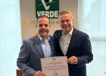 Maloro Acosta se une al Partido Verde como coordinador electoral